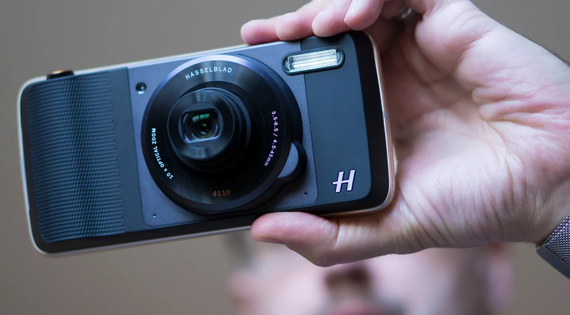 The Hasselblad True Zoom mod, which adds optical zoom to the Moto Z series