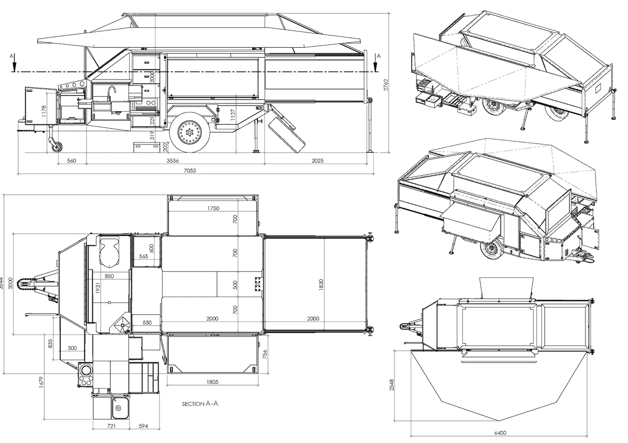 Berg CX6. dimensions: camp