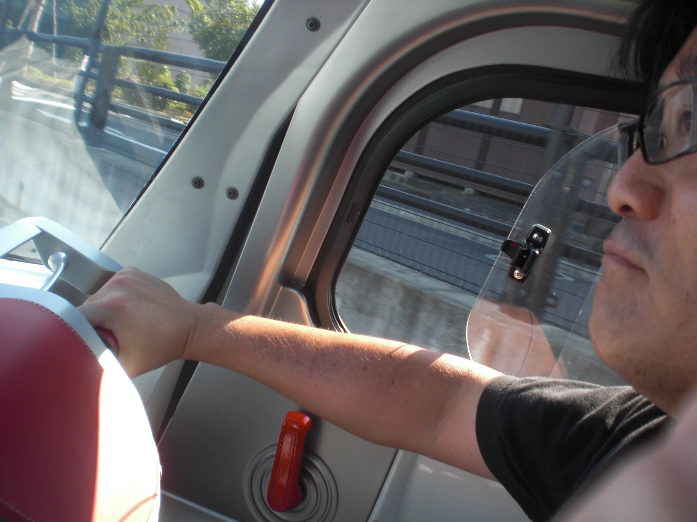 Unfortunately we didn't get a chance to drive the vehicle, but during our brief ride the Concept One felt comfortable and zippy (Photo: Stephen Clemenger/Gizmag.com)