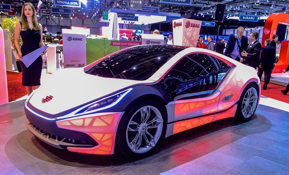 The EDAG Light Cocoon concept at the 2015 Geneva Motor Show