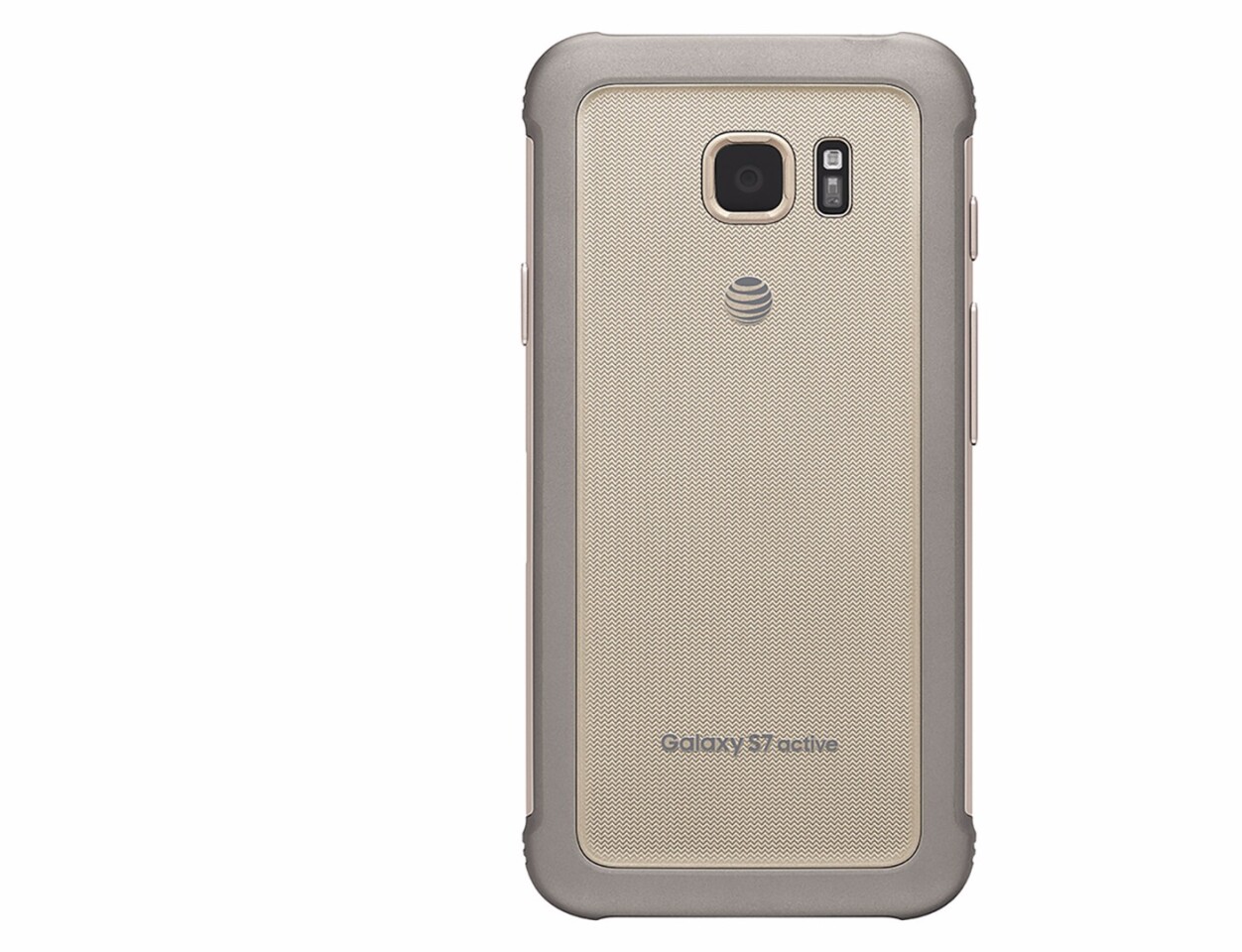 Back of the "Sandy Gold" Galaxy S7 Active