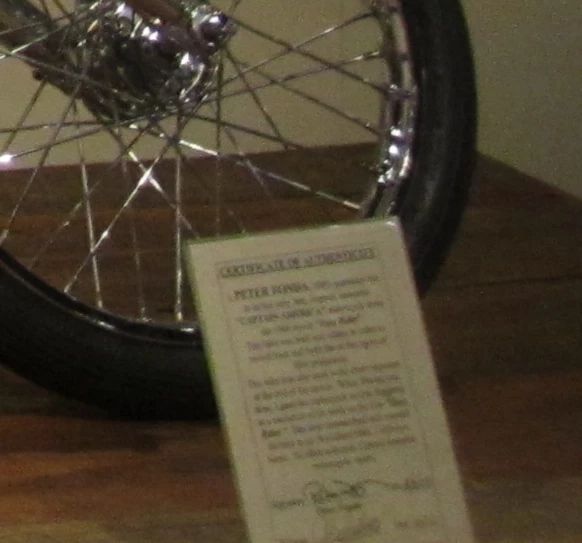 The Captain America machine has spent quite some time on display at the National Motorcycle Museum in Anamosa, Iowa and this image is courtesy of the museum.