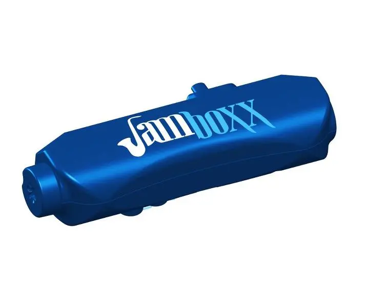 Jamboxx is a harmonica-like breath-driven digital instrument that can be played and controlled hands-free