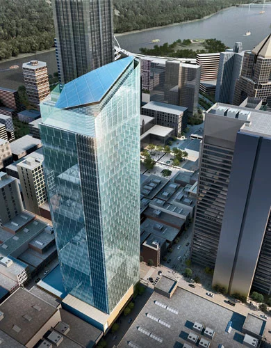 The project will employ around 2,500 construction workers over the next few years and aims to promote development and business growth in the downtown area (Image: Gensler)