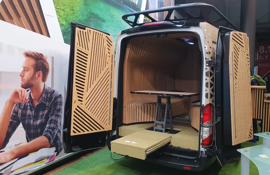 Alpine explores a new breed of work-n-leisure vehicle with the Cross Cabin Concept