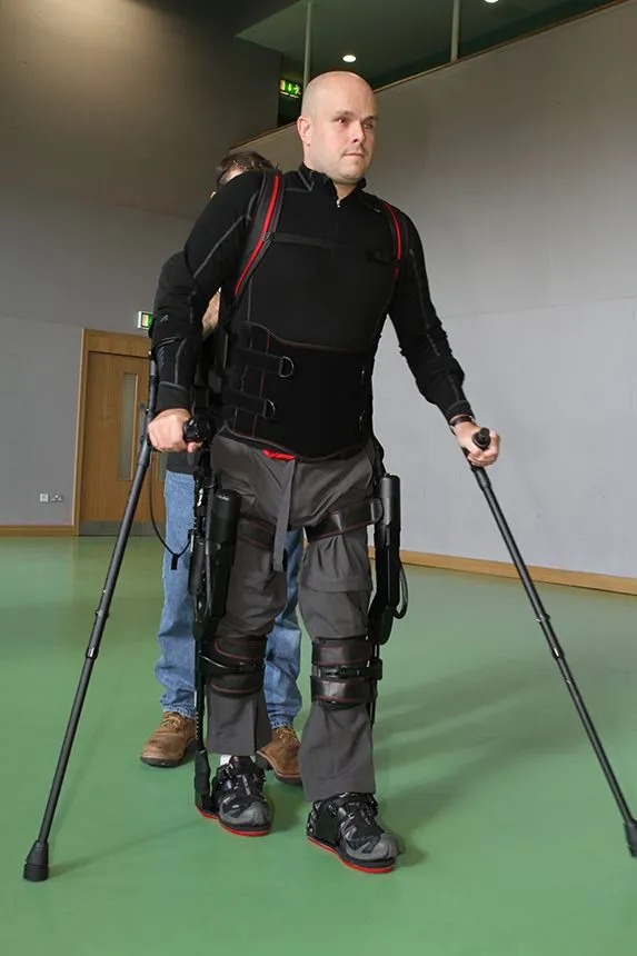 The new system has been created using a battery-driven bionic exoskeleton that allows users leg movements to propel the unit in a step-by-step way