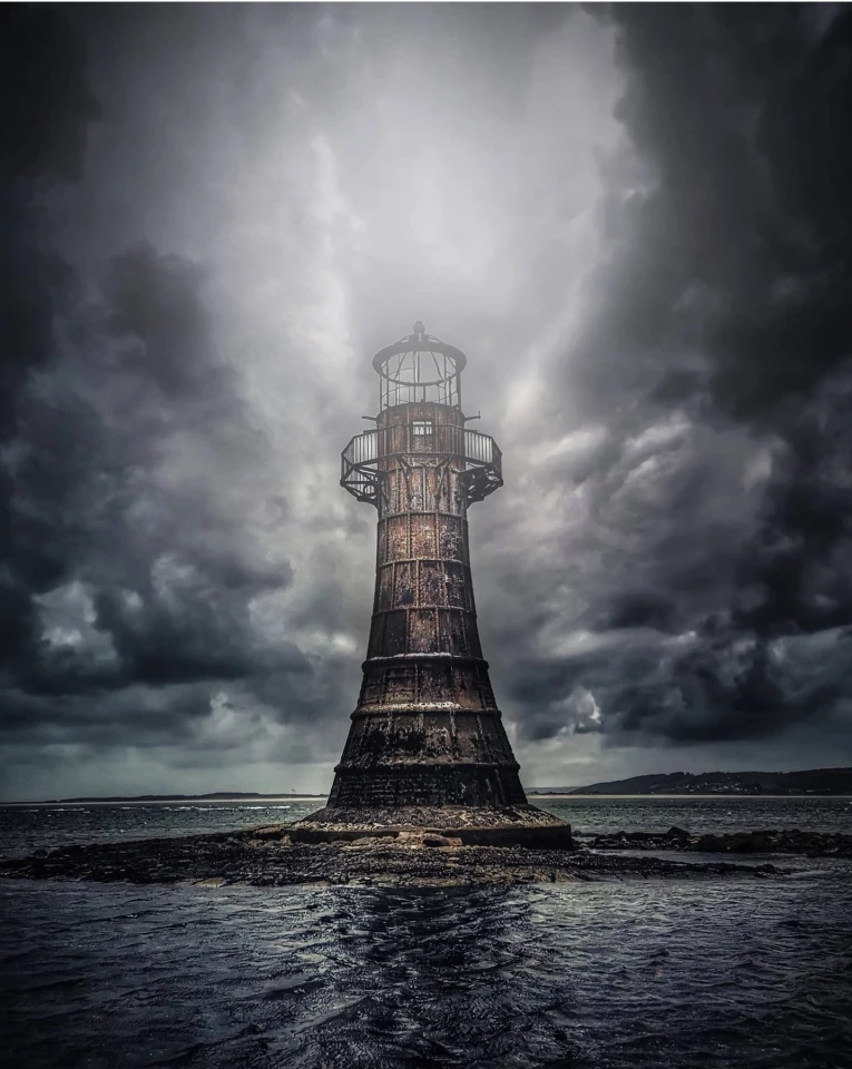 Overall Winner. Whiteford Lighthouse, Gower, Wales. Built in 1865 to a design by John Bowen of Llanelli, by the Llanelli Harbour and Burry Navigation Commissioners to mark the shoals of Whiteford Point, it is the only wave-swept cast iron tower of this size in Britain.
