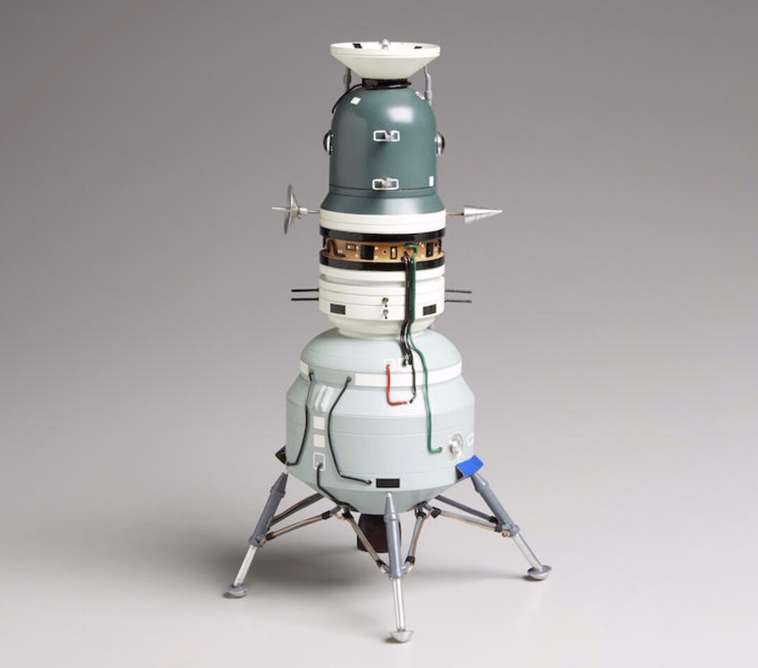Approximate 1:41 scale model of an early Russian Lunar Direct Ascent spacecraft