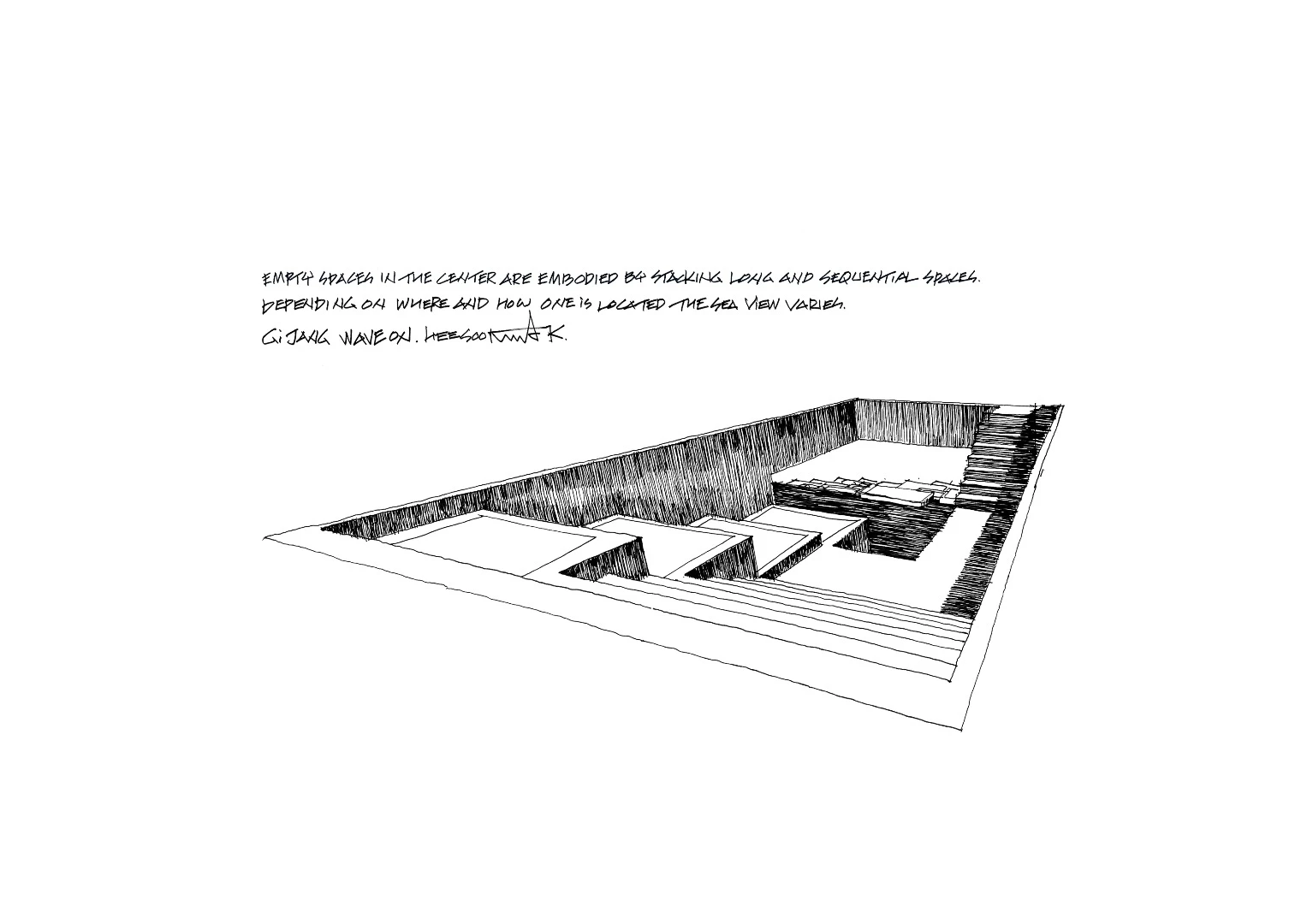 Architectural drawing of the Gijang Waveon