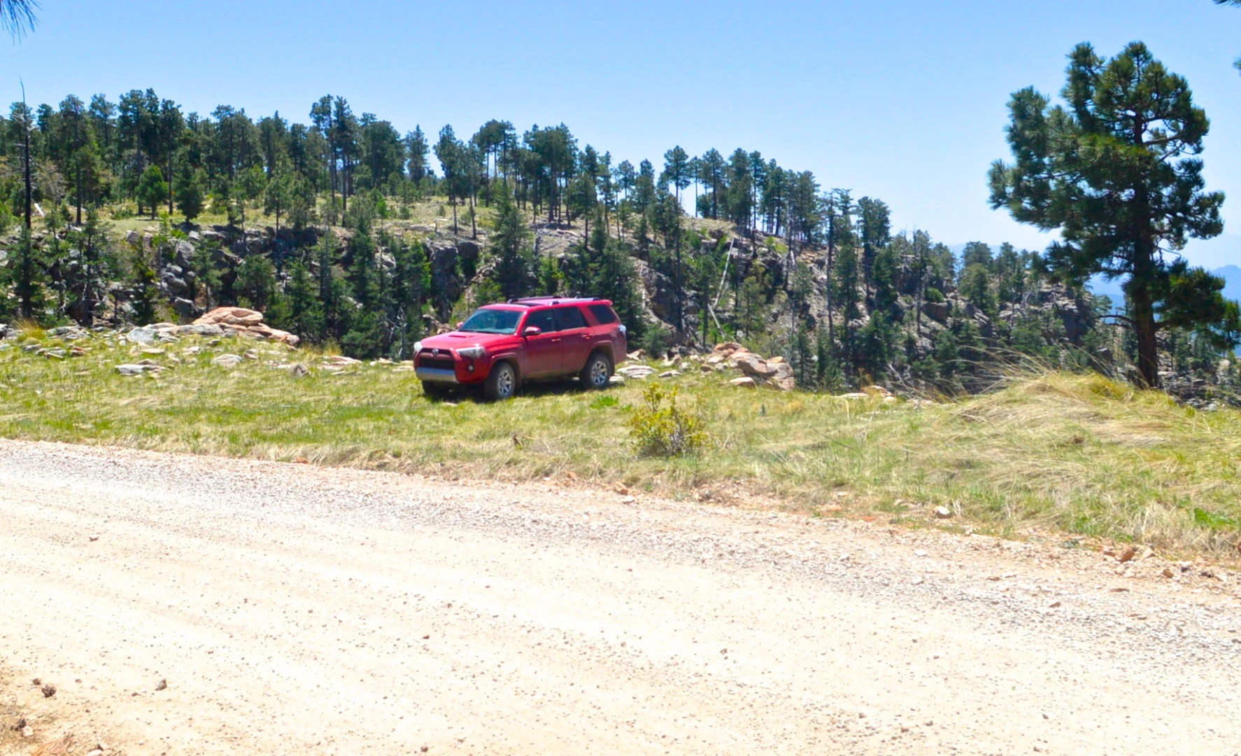 We got a little carried away with photographing the 4Runner with the Mogollon Rim as a backdrop