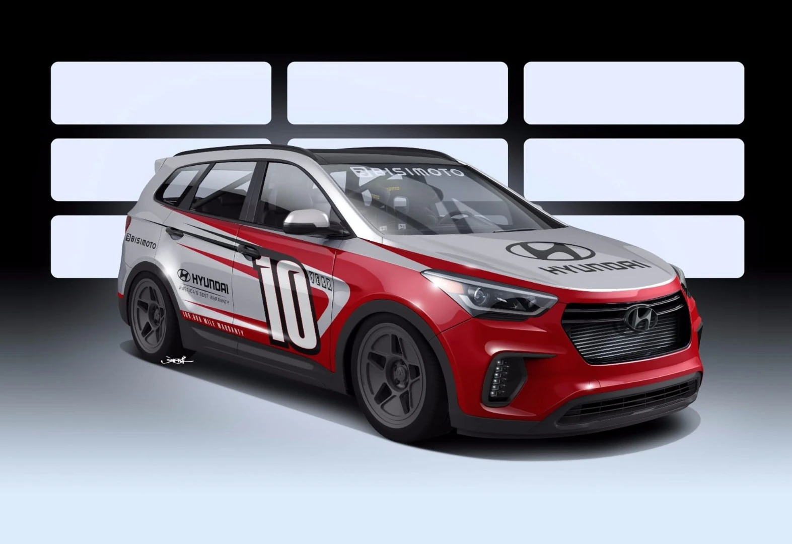 This Hyundai Santa Fast will be on display alongside the Veloster at SEMA 2016