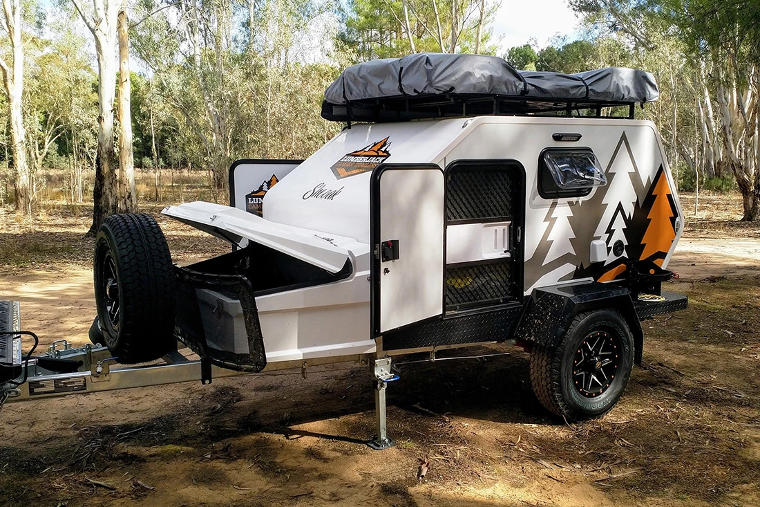 The front toolbox offers storage space