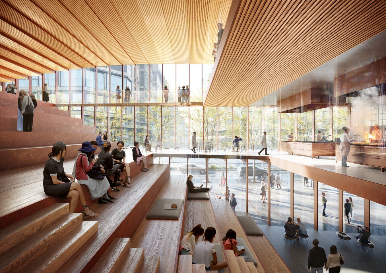 The Gastronomy Open Ecosystem will provide visitors with a view of what's going on inside the laboratories and demonstration kitchens