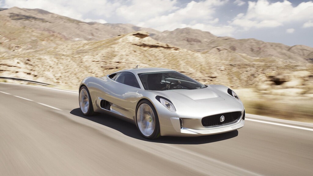 Jaguar's C-X75 concept four-wheel drive electric supercar