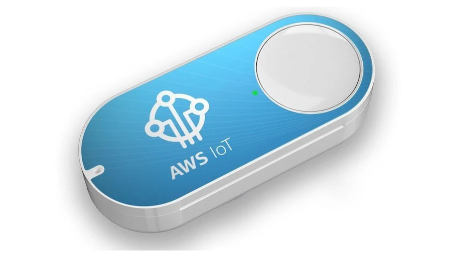 Amazon's new AWS IoT Button is a customizable version of the Dash Button, allowing developers to program their own functions into the device
