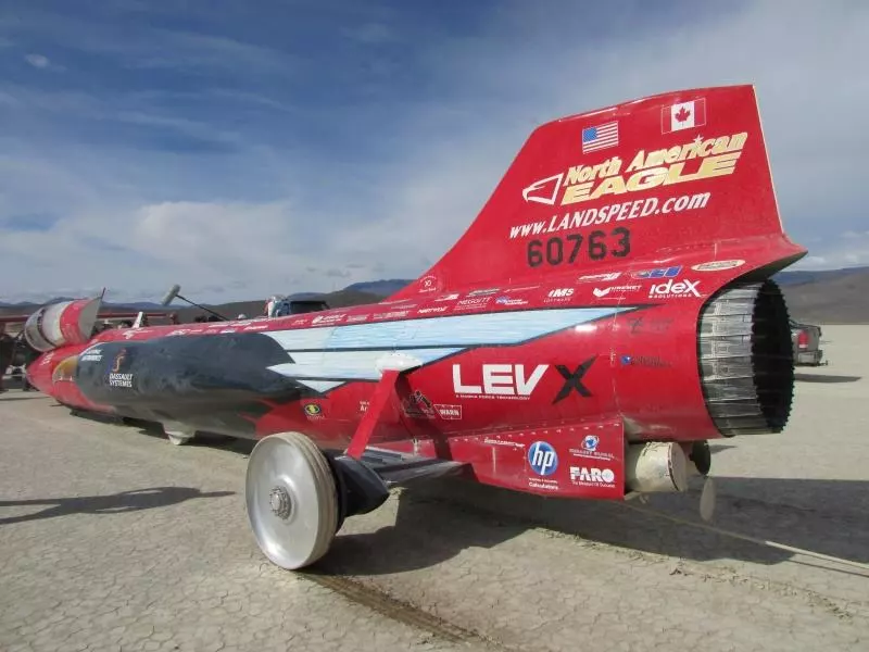 The Eagle's rear section, with parachute tubes, highlights the jet's many aerodynamic and functional changes