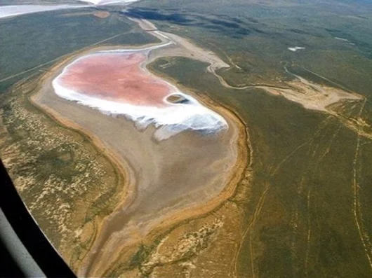 A present-day salt lake in the south of RussiaPic Credit: Dr. Ludwig Weißflog/UFZ