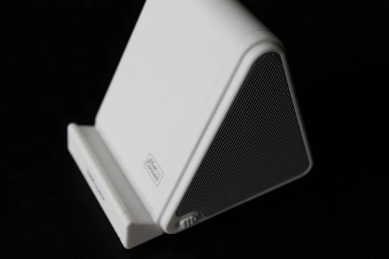 The Audio+ has a triangular shape