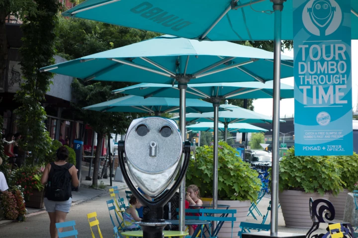 The Tower Optical Digital Viewer on the DUMBO waterfront