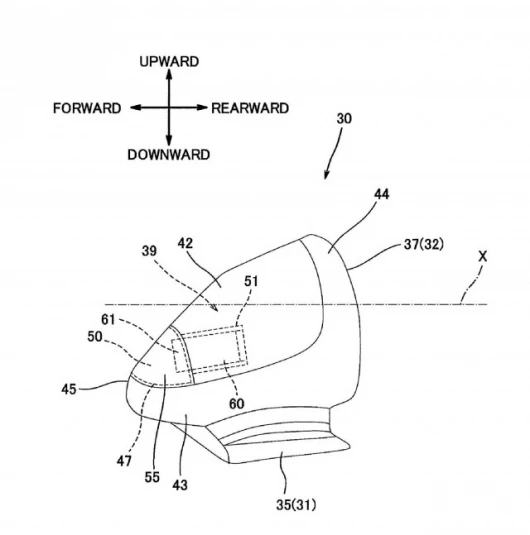 Kawasaki's new system will include forward-facing sensors in the rear view mirrors