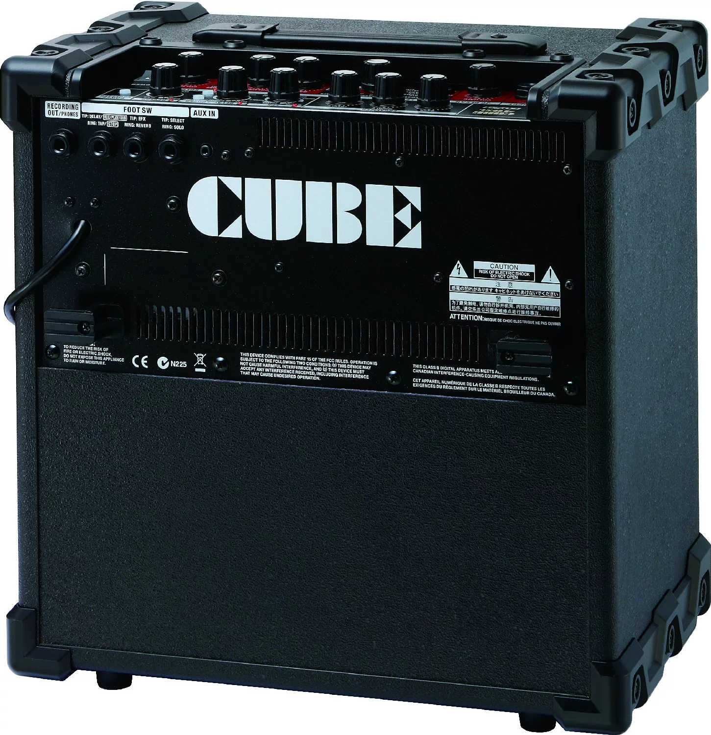 The rear of the Cube 40XL