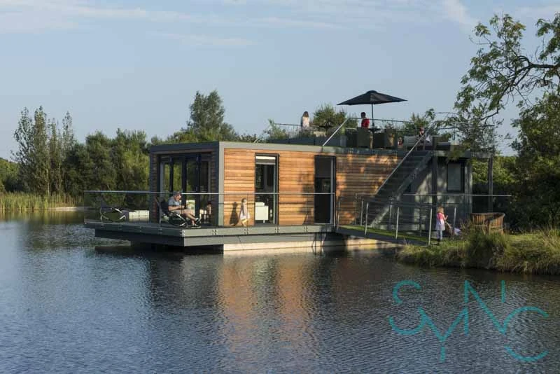 The houseboats are permanently moored but can be towed to another location if required