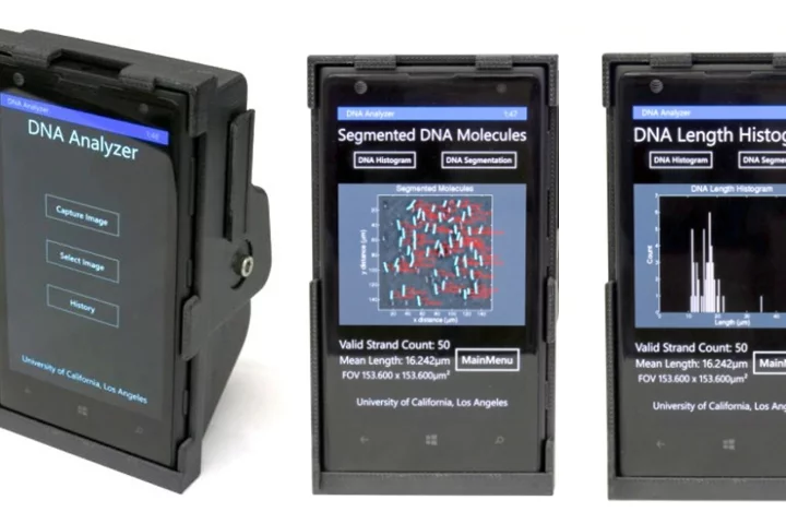 A cheap smartphone attachment can resolve single strands of DNA for remote diagnostics (Photo: UCLA)