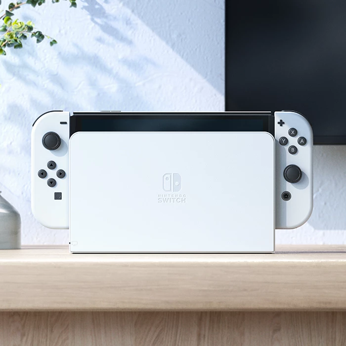 The Switch (OLED model) ships with a new dock, which includes a wired LAN port for improved connection stability