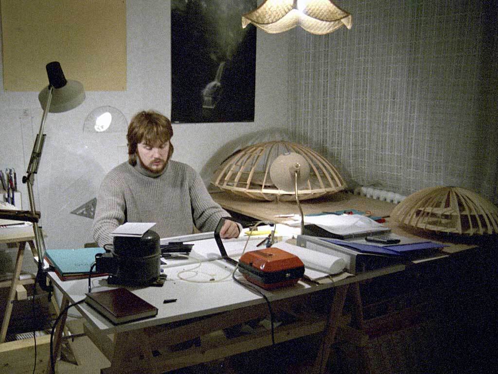 Patrick Marsilli at work on the Domespace concept