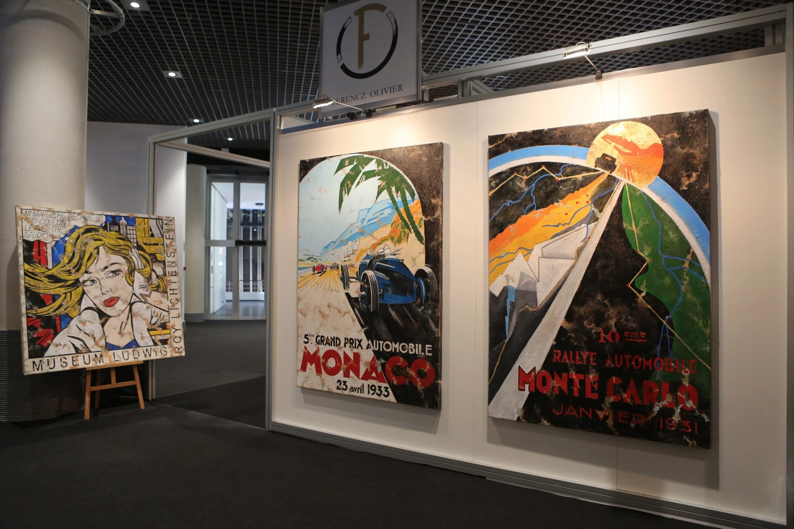 We mentioned the captivating work of German artist Ferencz Olivier in our report on Techno Classica Essen, so it was no surprise to see his work displayed at Top Marques.