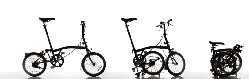 The Brompton demonstrates how it folds