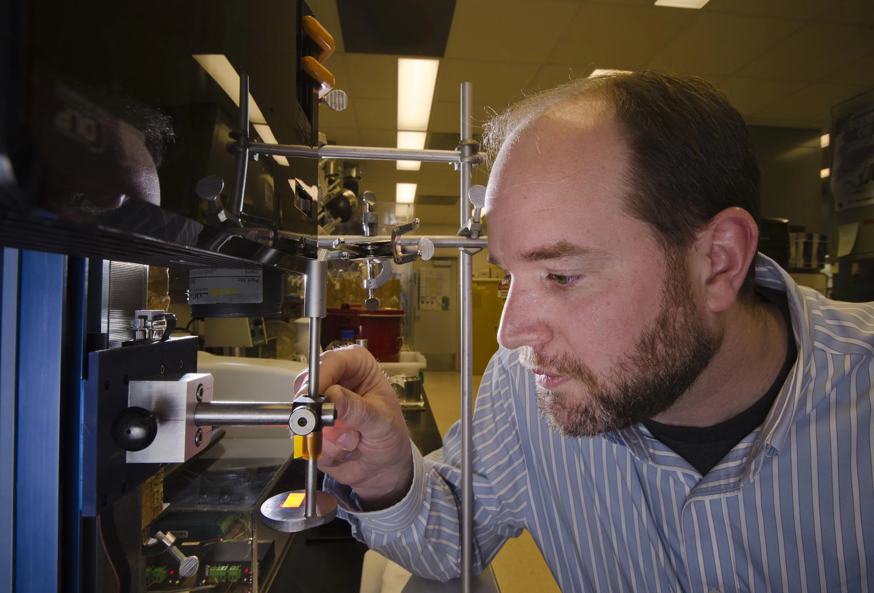 Organic materials chemist Shawn Dirk. one of the leaders of the team developing the Sandia Lab neural interface (Image: Sandia Labs)