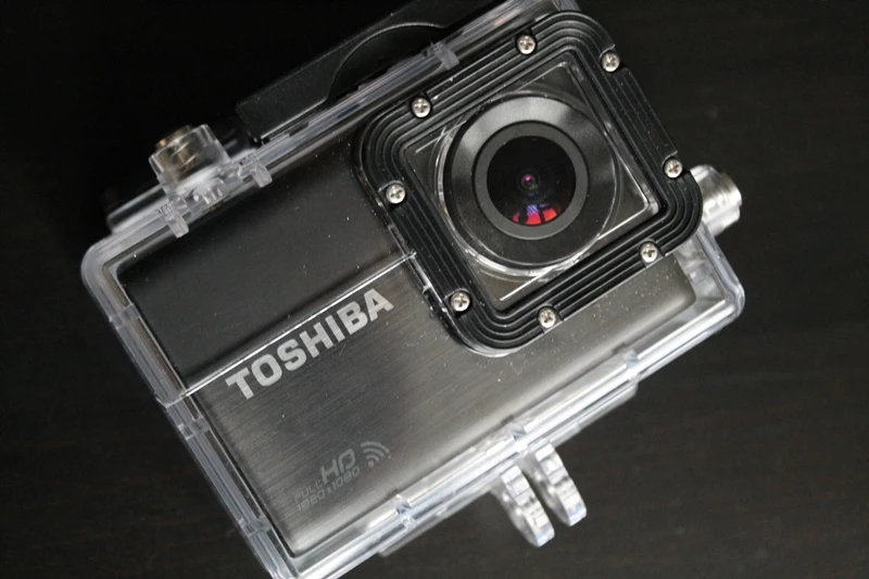 The camera buttons are a little less responsive when it is enclosed in the case and the screen is slightly more difficult to see
