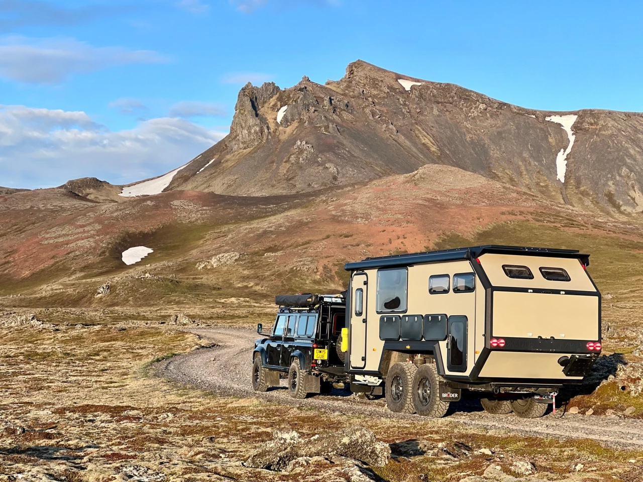 The Bruder EXP-8 supports an overland trip in Iceland