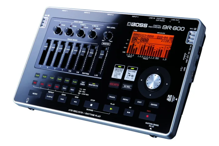 Roland has released the BOSS BR800 portable digital recording studio with a touch sensitive user interface and a host of high-end built-in effects