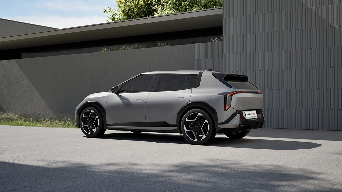 The EV4 hatchback has a commanding profile – too bad this variant won't make it to the US