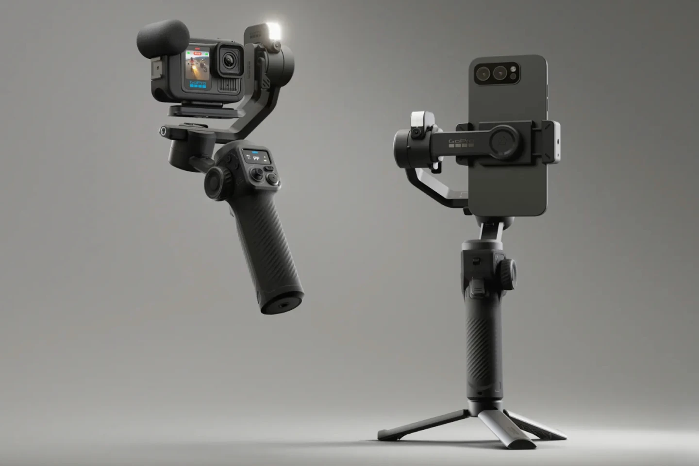 The GoPro Fluid Pro AI works with Hero cameras, smartphones and some point-and-shoot cameras
