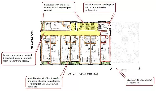 Conceptual sketch for the upper floors of an adAPT design (Image: adAPT)