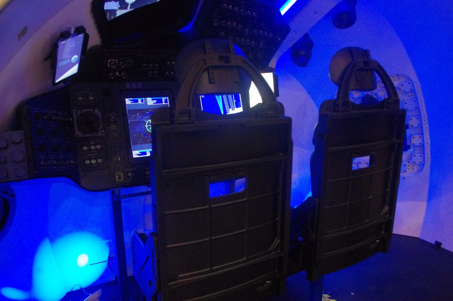 The inside of Boeing's Starliner at the 33rd annual Space Symposium