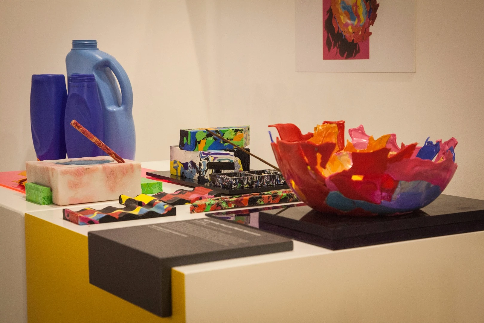 Global Grad Show: High Density is a collection of housewares made from discarded plastics. By Lauren Back from the University of Illinois at Chicago