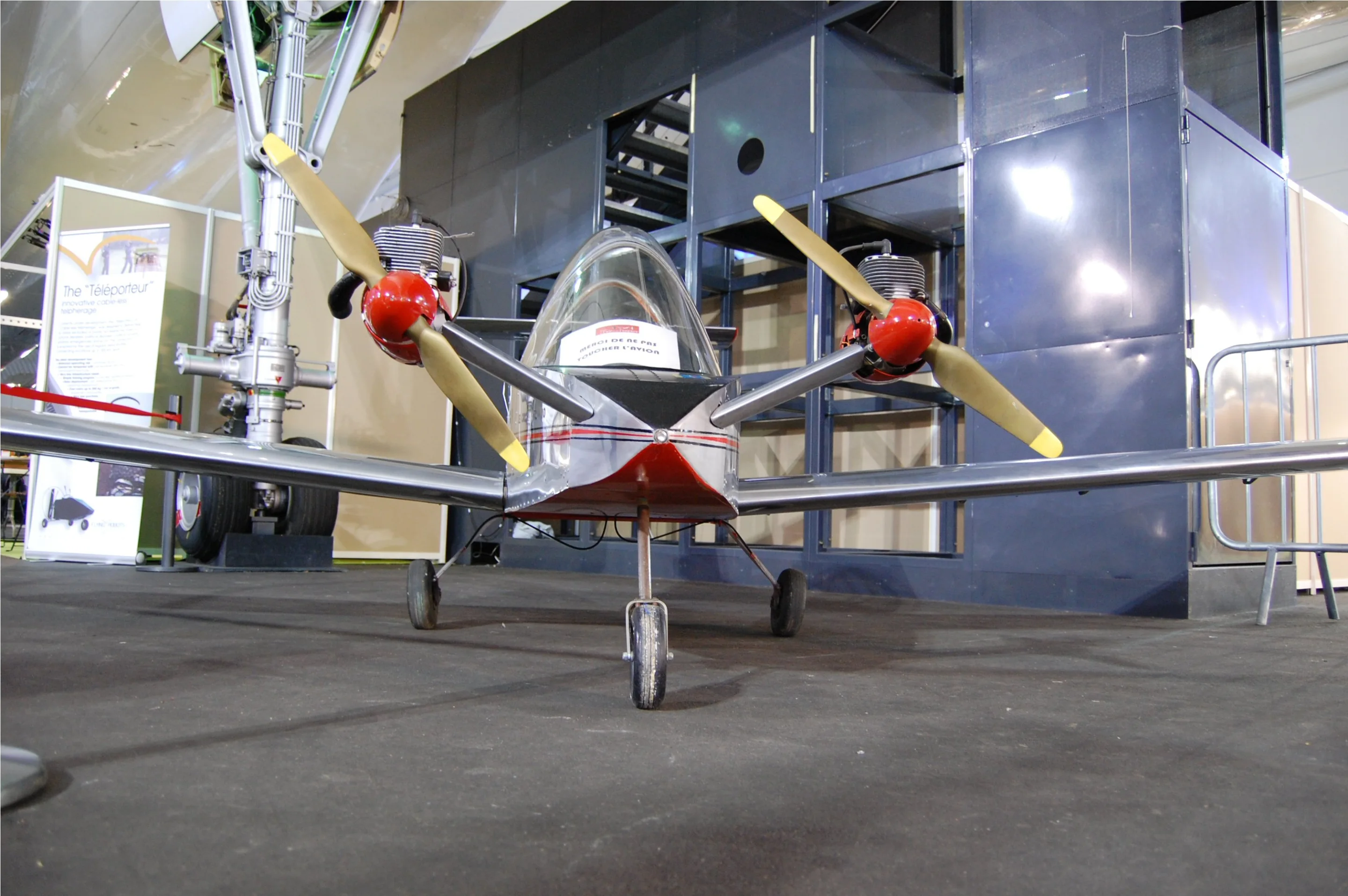 A 1973 MC-10 Cri Cri designed by Michel Colomban on show at the Green Air Show in Paris