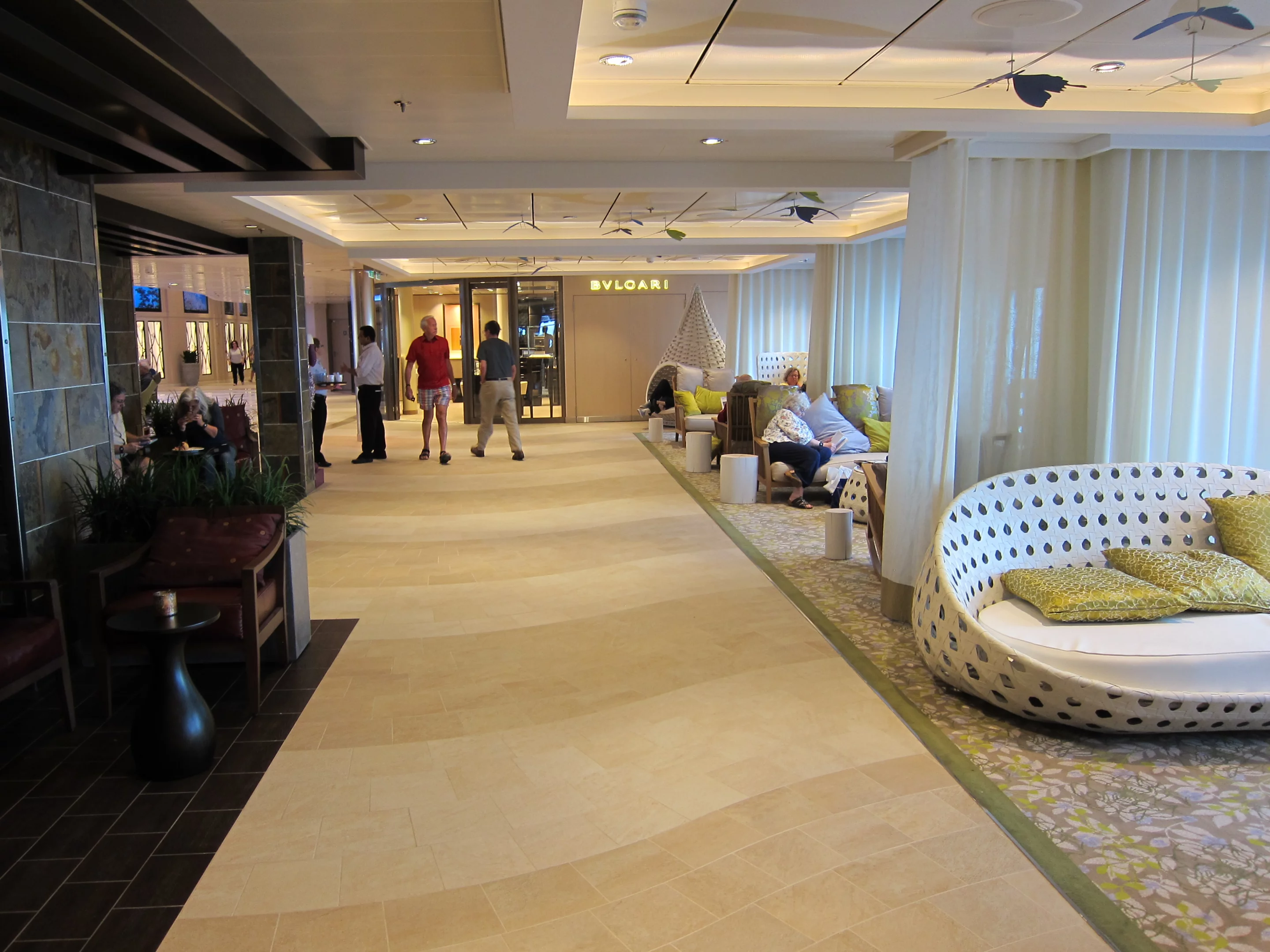 Lobby area on the Quantum of the Seas
