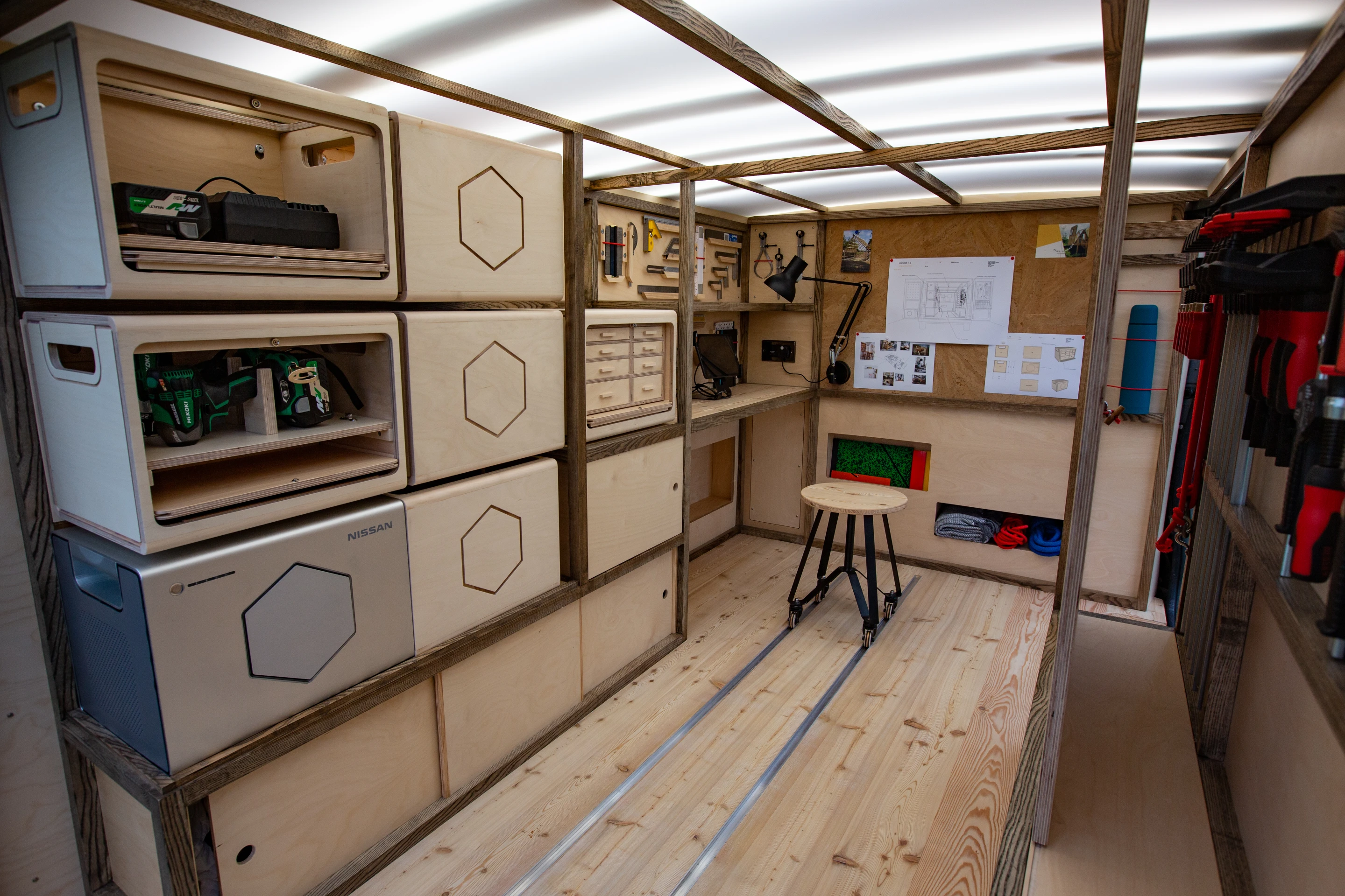Nissan converted NV300 Concept-van was cooked up with the help of UK firm Studio Hardie