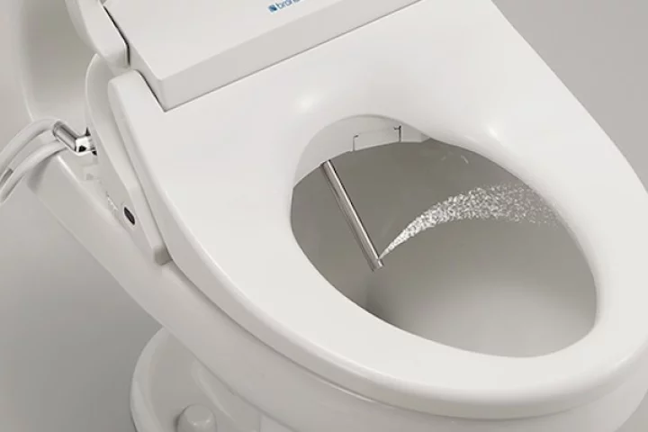 The Brondell Swash 1400 is a bidet built into a toilet seat, and it comes with a crapload of comfort features