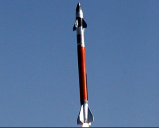 The Lockheed Martin Miniature Hit-to-Kill interceptor in powered flight (Photo: Lockheed Martin)