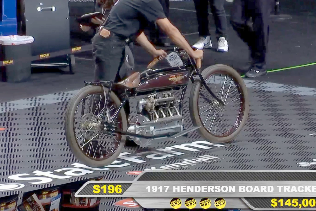 1917 Henderson Board Tracker Price: $159,500 | Estimate: $100,000 - $125,000 Auctioneer: Mecum Lot S196 | Auction Description