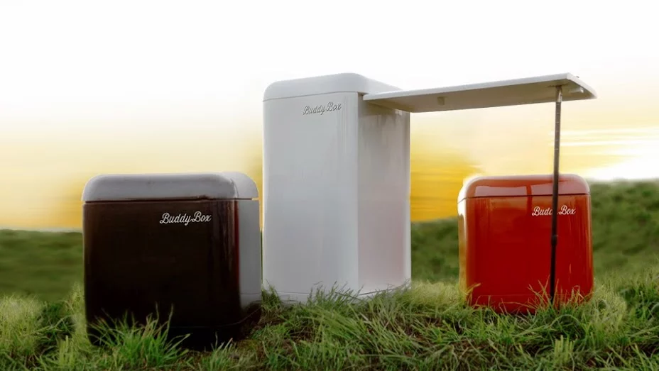 Buddy Box modules create a temporary camper van and remove quickly and easily