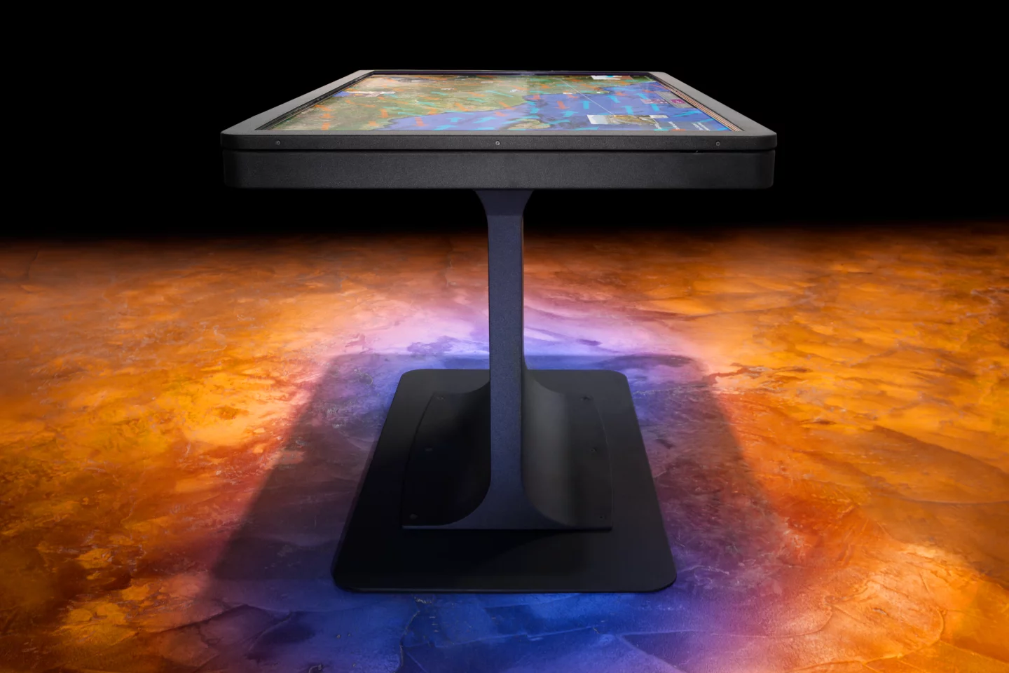 Ideum's new slim MT55 Platform multitouch table