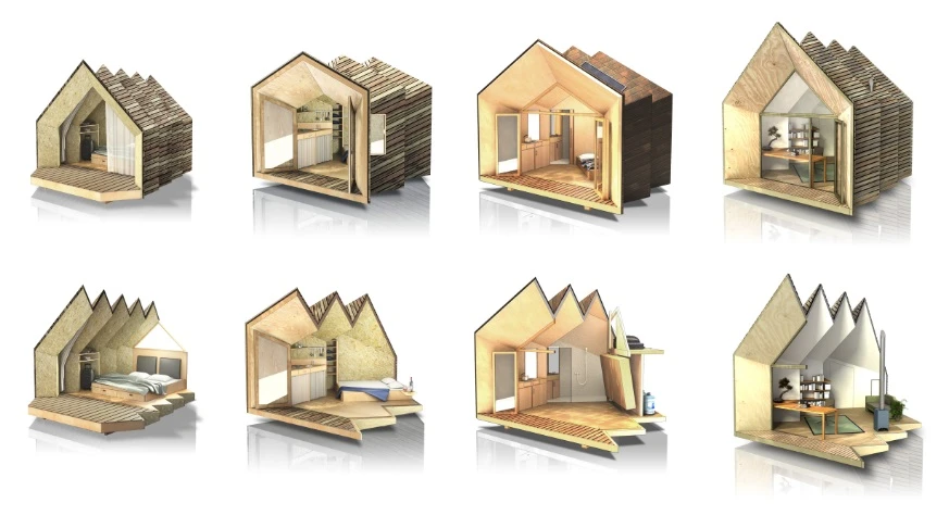 With eight different versions to choose from, each home can be customized to include all the mod cons; including eco bathroom and kitchen