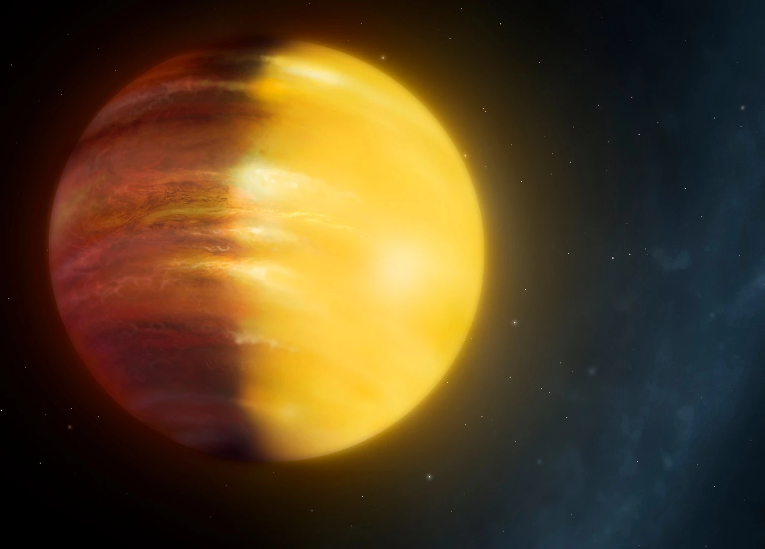 An artist's rendering of gas giant HAT-p-7b.